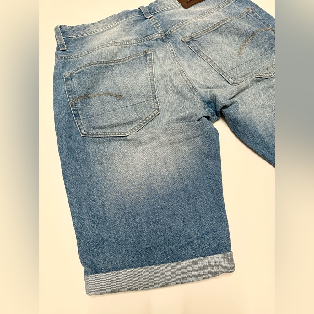 G-Star Raw Men’s Denim Shorts 3301 Straight, size 32 - Picture 13 of 15